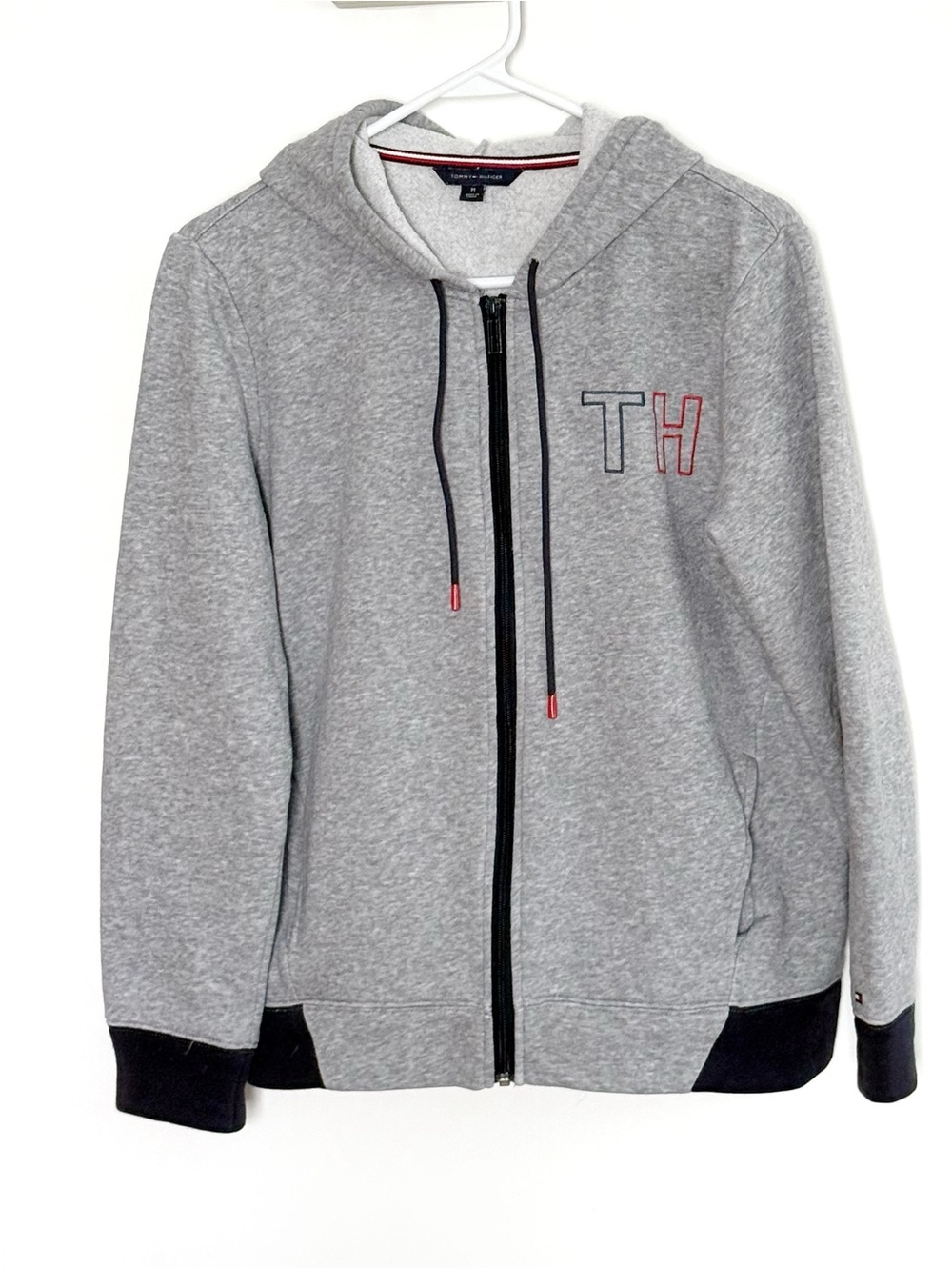 Tommy Hilfiger Gray Zip-Up Hoodie Med